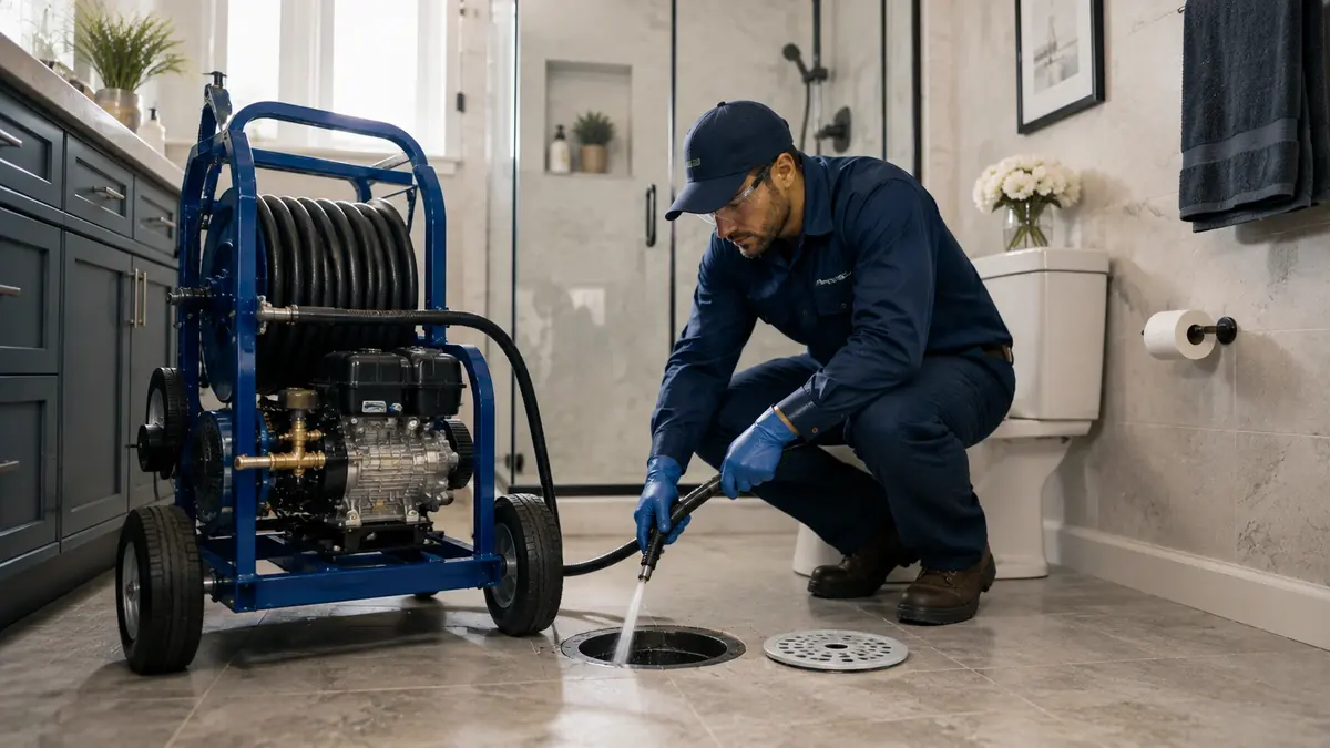 Bathroom Drain Hydro Jetting in Ladera Ranch