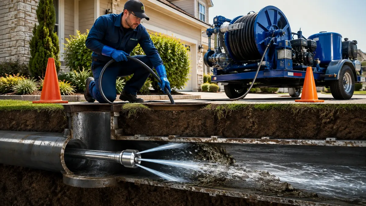 Main Sewer Line Hydro Jet Cleaning in Ladera Ranch