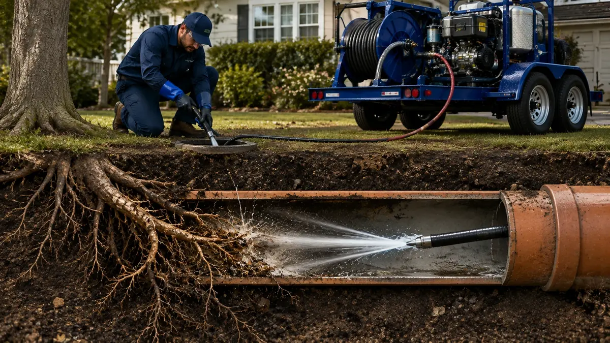 Tree Root Removal with Hydro Jetting in Ladera Ranch